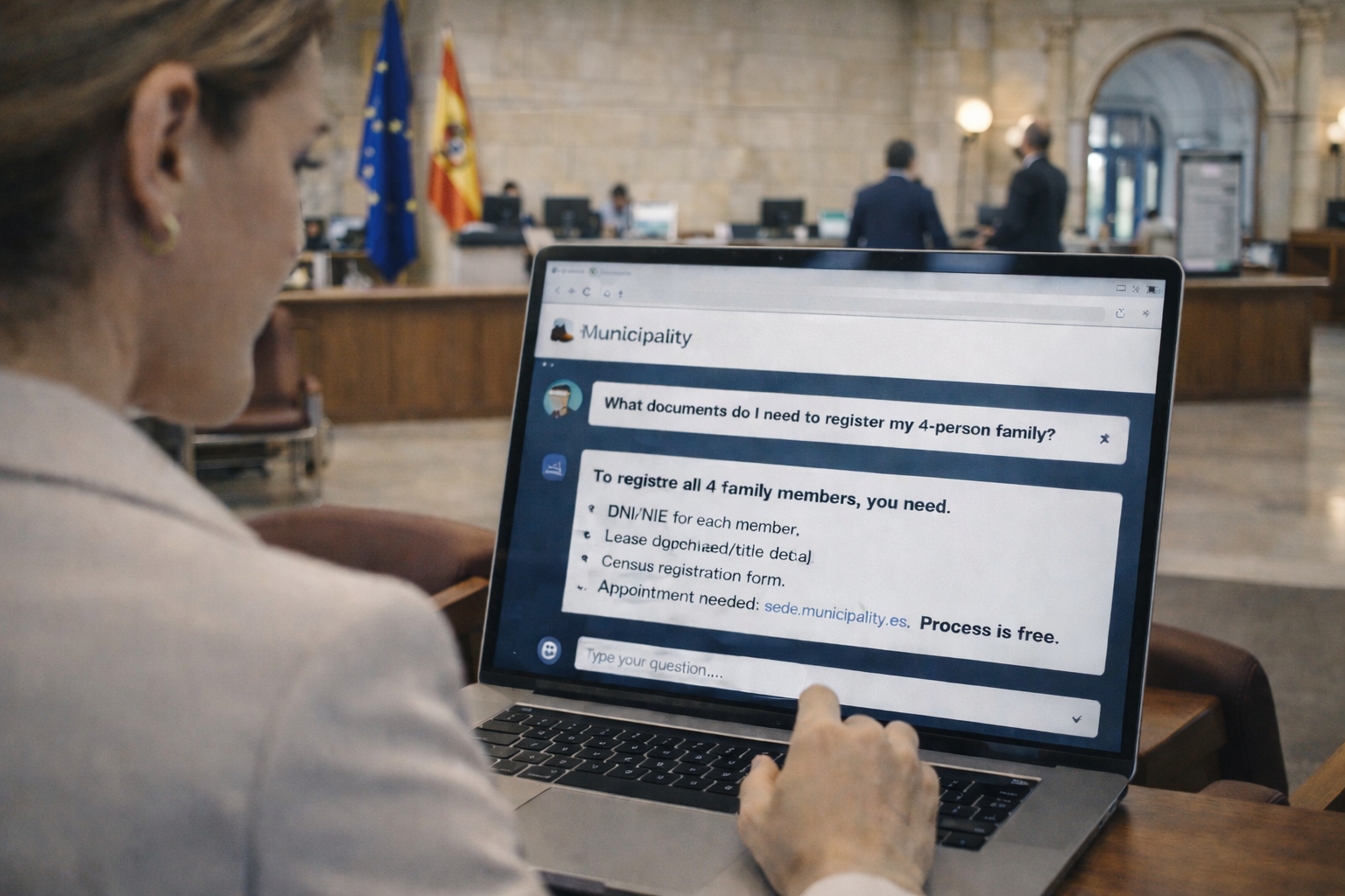 Administración Pública: Chat web que responde a trámites ciudadanos las 24 horas